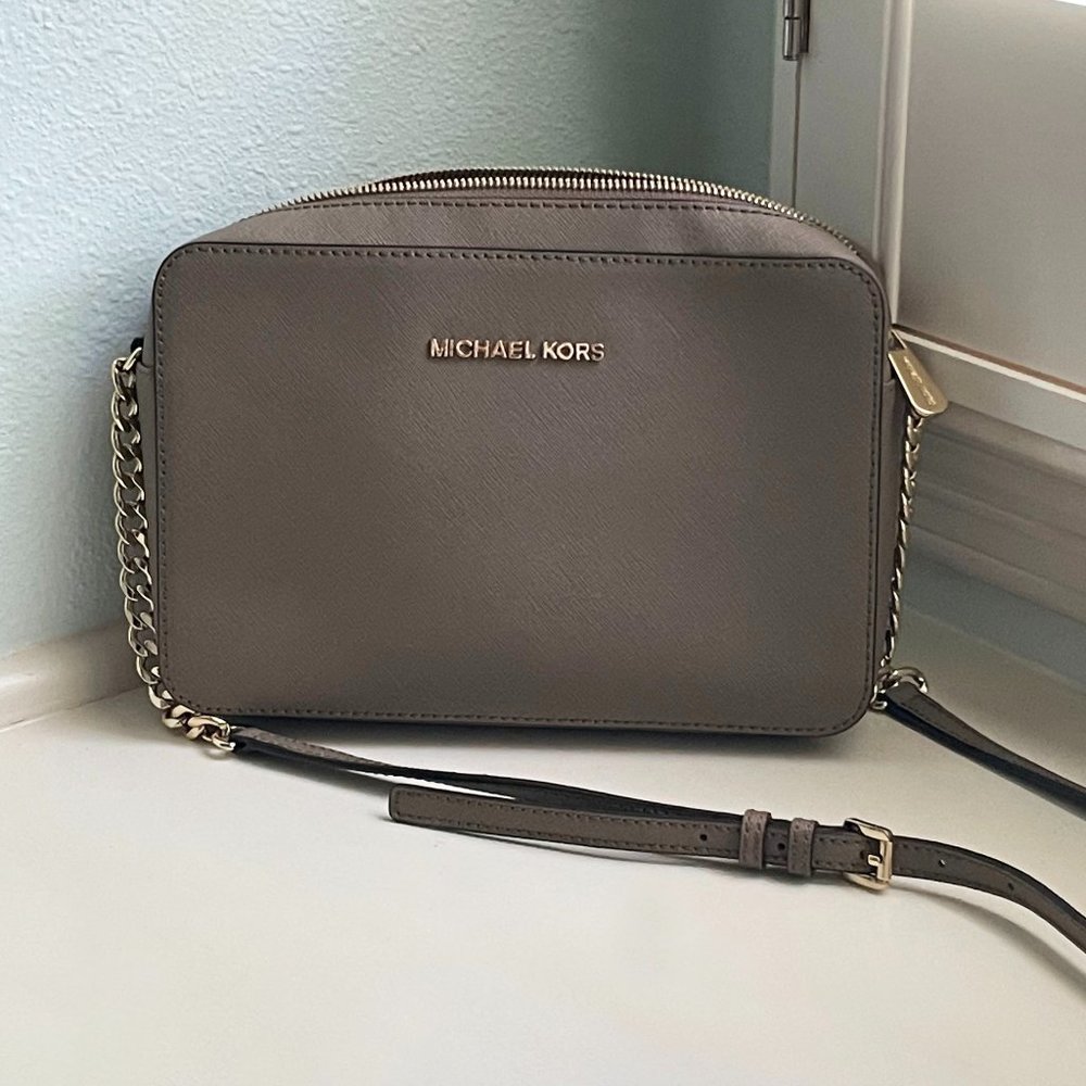 Michael Kors Taupe Shoulder Bag New